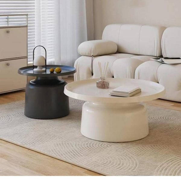 2 in 1 Round Center and Cofee Table - Image 2
