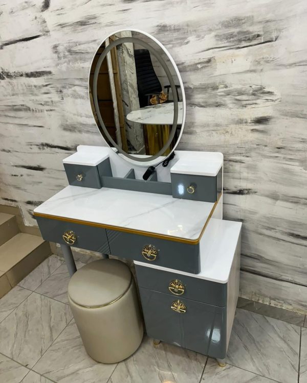 Beautiful Mirror Consoles With Stool - Image 2