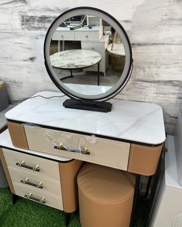 Beautiful Mirror Consoles With Stool - Image 4