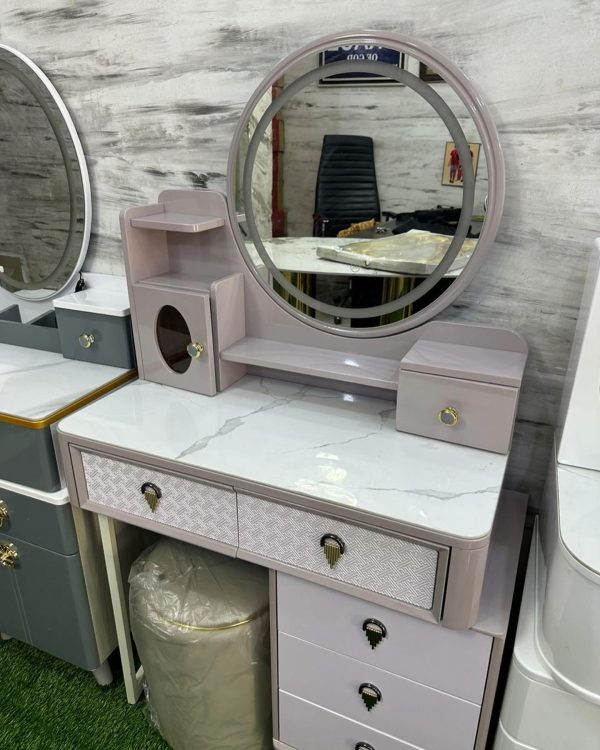 Beautiful Mirror Consoles With Stool - Image 3